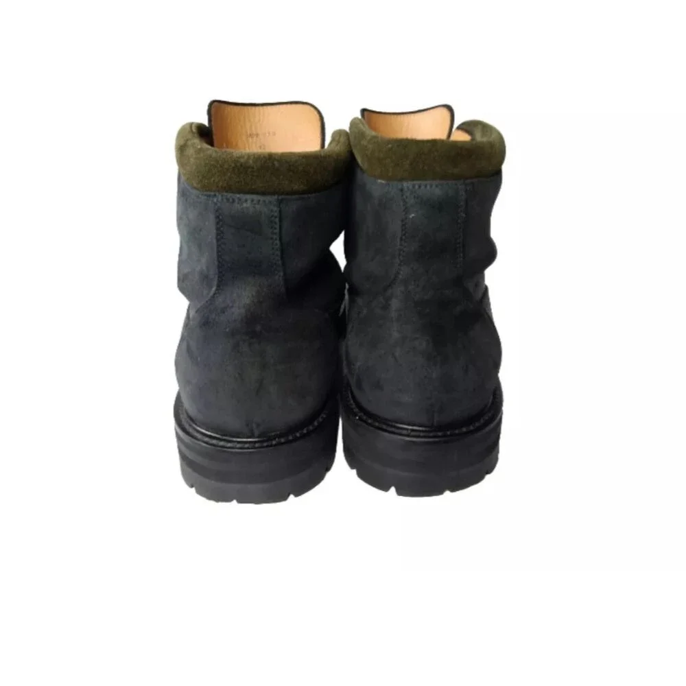 Mr PorterJacques Shearling-Lined Waxed-Suede Boots Men's Size 12 Mr. P.